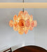 Murano Pink Disks Chandelier-DWHOME