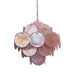 Murano Pink Disks Chandelier-DWHOME