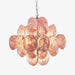 Murano Pink Disks Chandelier-DWHOME