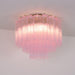 Murano Pink Glass Ceiling Light - DWHOME