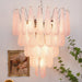 Murano Pink Glass Dewdrop Chandelier-DWHOME
