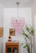 Murano Pink Glass Dewdrop Chandelier-DWHOME