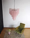 Murano Pink Glass Dewdrop Chandelier-DWHOME