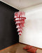 Murano Red Petals Spiral Chandelier-DWHOME