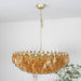 Murano Rhombus Amber Glass Chandelier-DWHOME