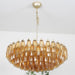 Murano Rhombus Amber Glass Chandelier-DWHOME