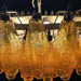 Murano Rhombus Amber Glass Chandelier-DWHOME