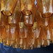 Murano Rhombus Amber Glass Chandelier-DWHOME
