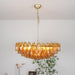 Murano Rhombus Amber Glass Chandelier-DWHOME