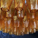 Murano Rhombus Amber Glass Chandelier-DWHOME