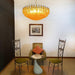 Murano Rhombus Amber Glass Chandelier-DWHOME