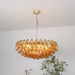 Murano Rhombus Amber Glass Chandelier-DWHOME