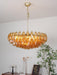 Murano Rhombus Amber Glass Chandelier-DWHOME