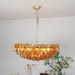 Murano Rhombus Amber Glass Chandelier-DWHOME