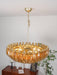 Murano Rhombus Amber Glass Chandelier-DWHOME