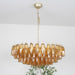Murano Rhombus Amber Glass Chandelier-DWHOME