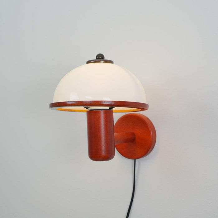 Mushroom Wood Wall Lamp-DWHOME