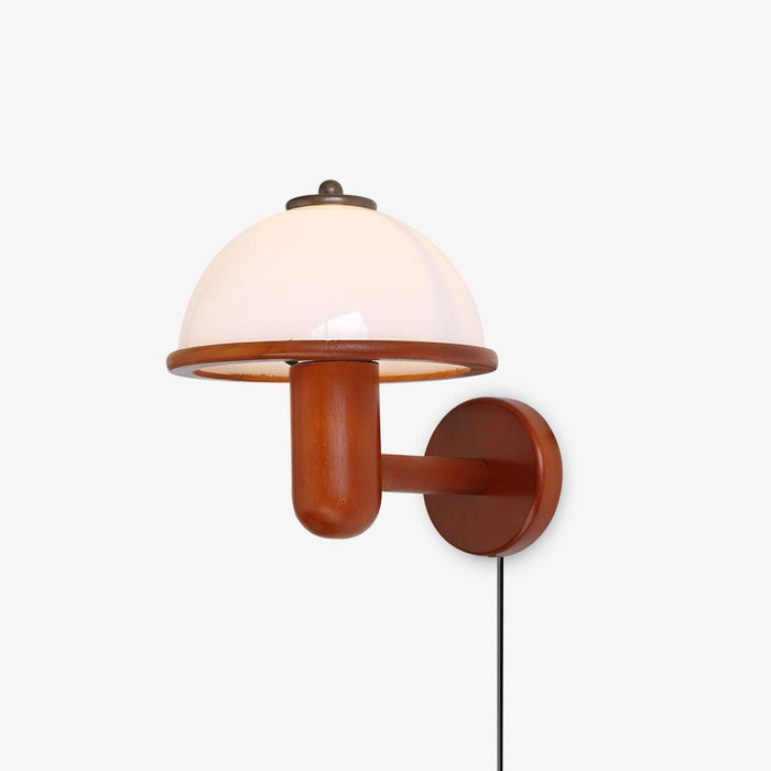 Mushroom Wood Wall Lamp-DWHOME