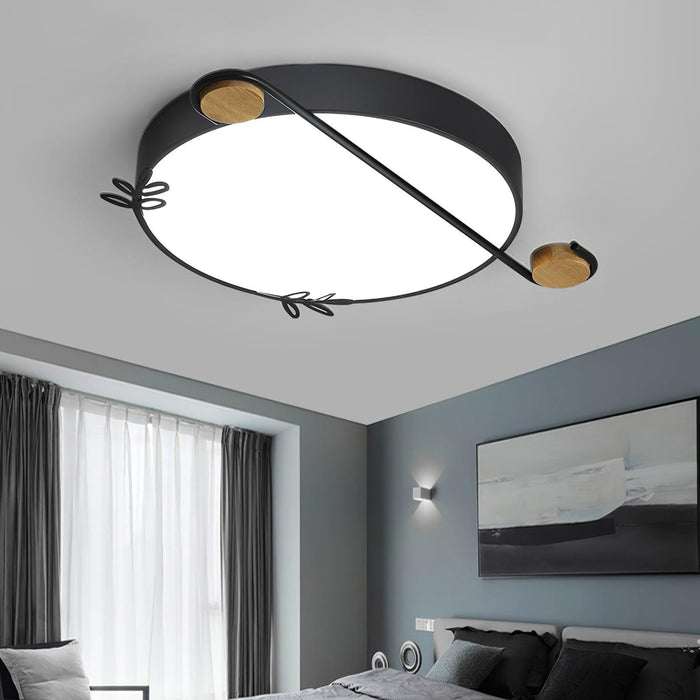 Musical Note Round Ceiling Lamp-DWHOME