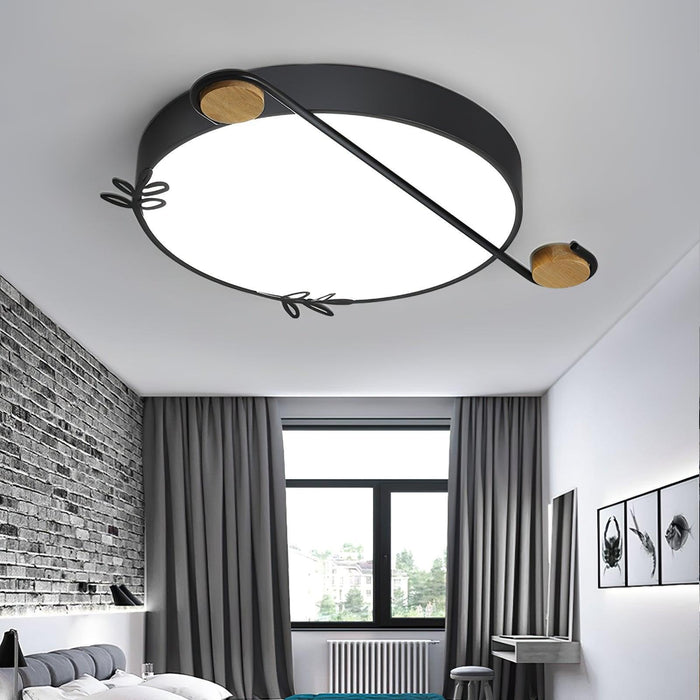 Musical Note Round Ceiling Lamp-DWHOME