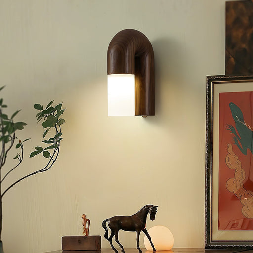 Arcus Wood Wall Lamp-DWHOME