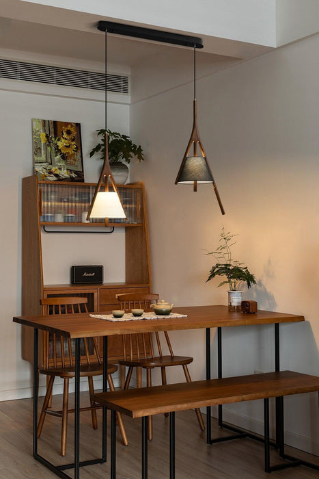 Nanzhi Wood Pendant Lamp-DWHOME