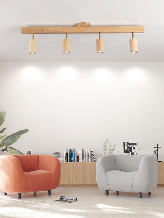 Natural Wood Beam Spotlight Light-DWHOME
