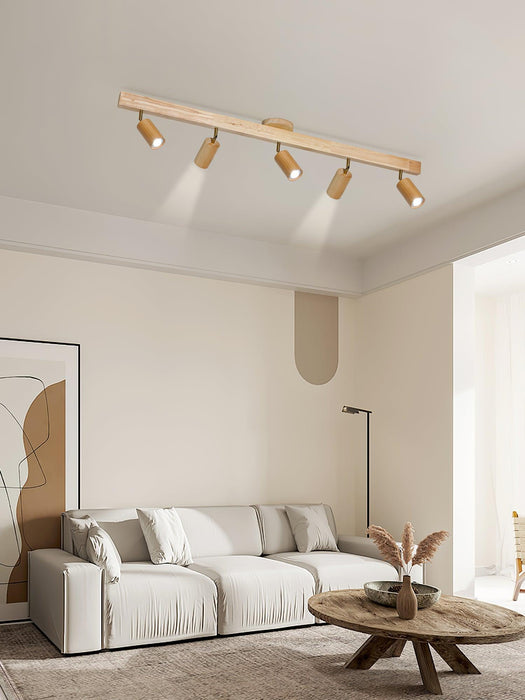 Natural Wood Beam Spotlight Light-DWHOME