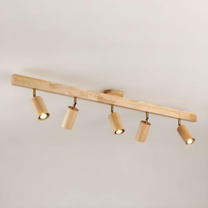 Natural Wood Beam Spotlight Light-DWHOME