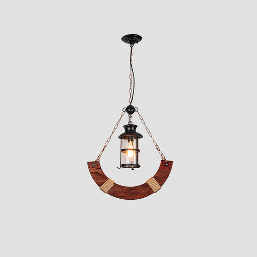 Nautical Industrial Style Wooden Chandelier-DWHOME