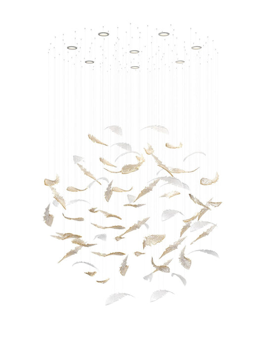 Nectar Leaves Chandelier - Vakkerlight