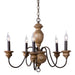 Neddy Wood Chandelier-DWHOME