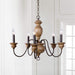 Neddy Wood Chandelier-DWHOME