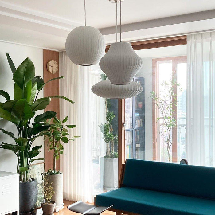 Bubble Mulberry Silk Pendant Lamp-DWHOME