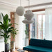 Bubble Mulberry Silk Pendant Lamp-DWHOME