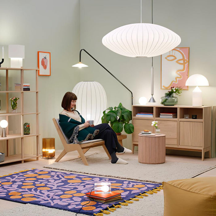 Bubble Mulberry Silk Pendant Lamp-DWHOME