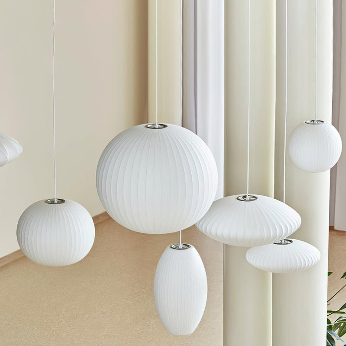 Bubble Mulberry Silk Pendant Lamp-DWHOME