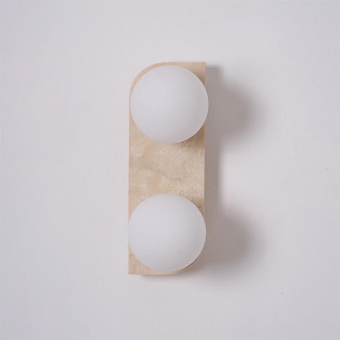 Elysian Travertine Plug - in Wall Light - Vakkerlight