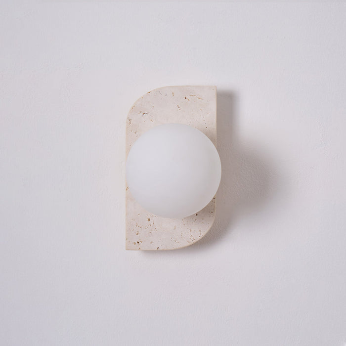 Elysian Travertine Plug - in Wall Light - Vakkerlight