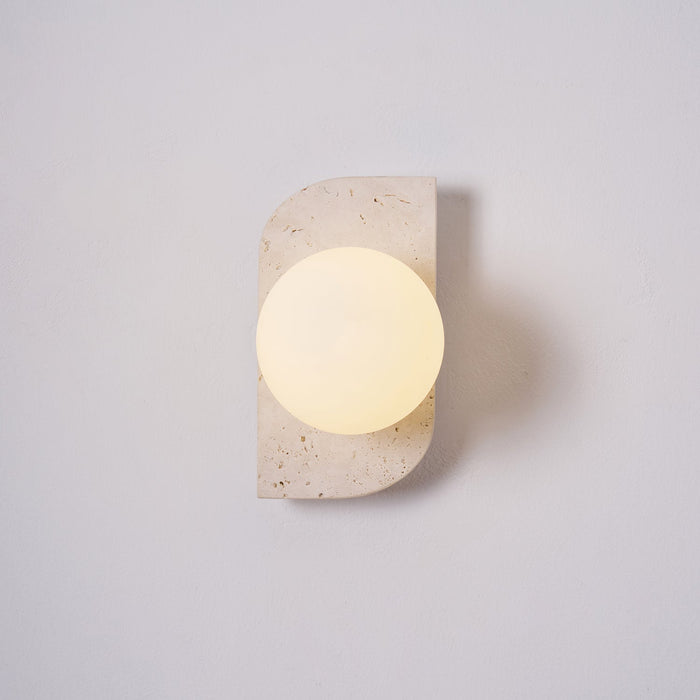 Elysian Travertine Plug - in Wall Light - Vakkerlight