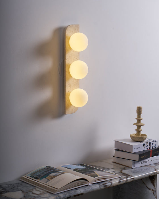 Elysian Travertine Plug - in Wall Light - Vakkerlight