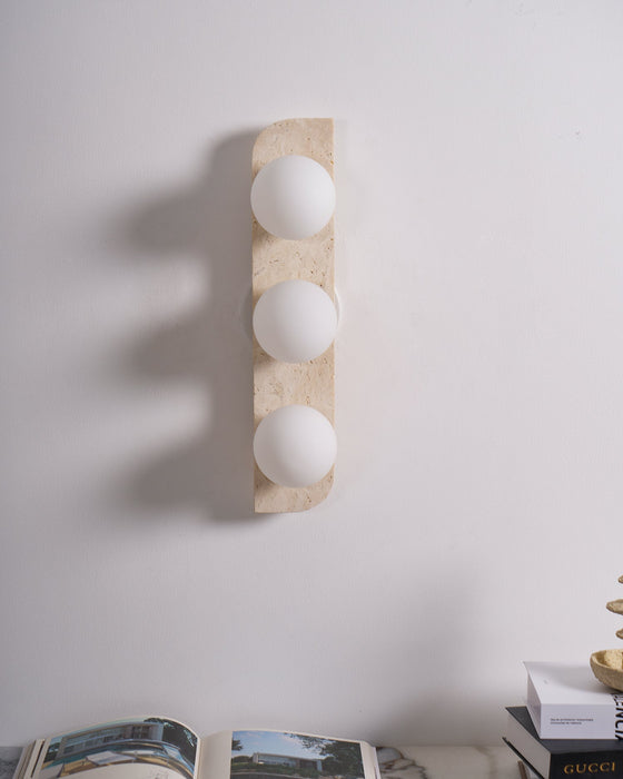 Elysian Travertine Plug - in Wall Light - Vakkerlight
