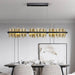 Nera Brushed Brass Dining Room Chandelier - DWHOME