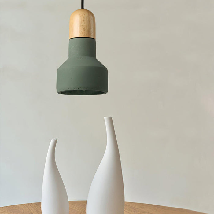 Nessa Wood Pendant Light-DWHOME