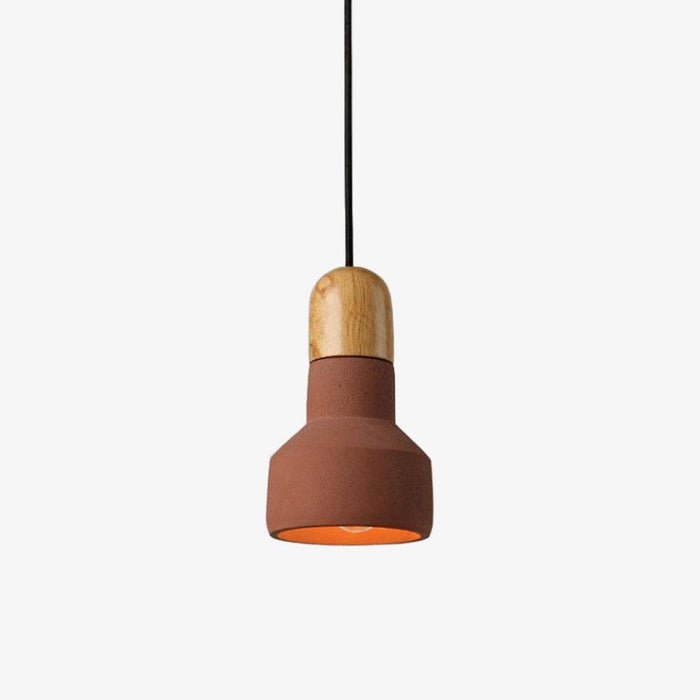 Nessa Wood Pendant Light-DWHOME