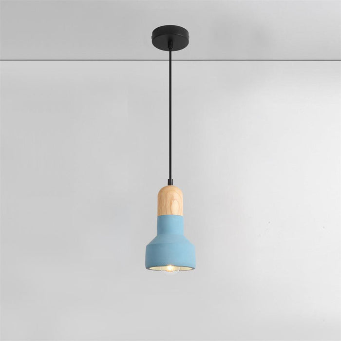 Nessa Wood Pendant Light-DWHOME