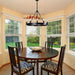 Neva Round Rustic Chandelier-DWHOME