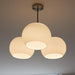 Nickel Glass Persimmon Chandelier-DWHOME