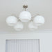 Nickel Glass Persimmon Chandelier-DWHOME