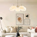 Nickel Glass Persimmon Chandelier-DWHOME